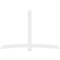 Ekena Millwork Bellingham Architectural Grade PVC Gable Bracket, 108"W x 72"H x 2"D x 6"F, 16/12 Pitch GBP108X72X0206BEL00 - alternate 2